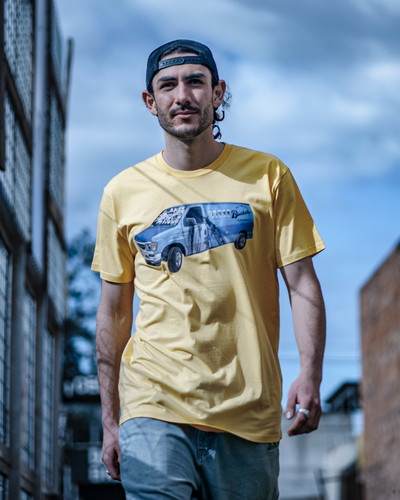 NEW: Bucketty's Retro Beer Van T-shirt in Yellow